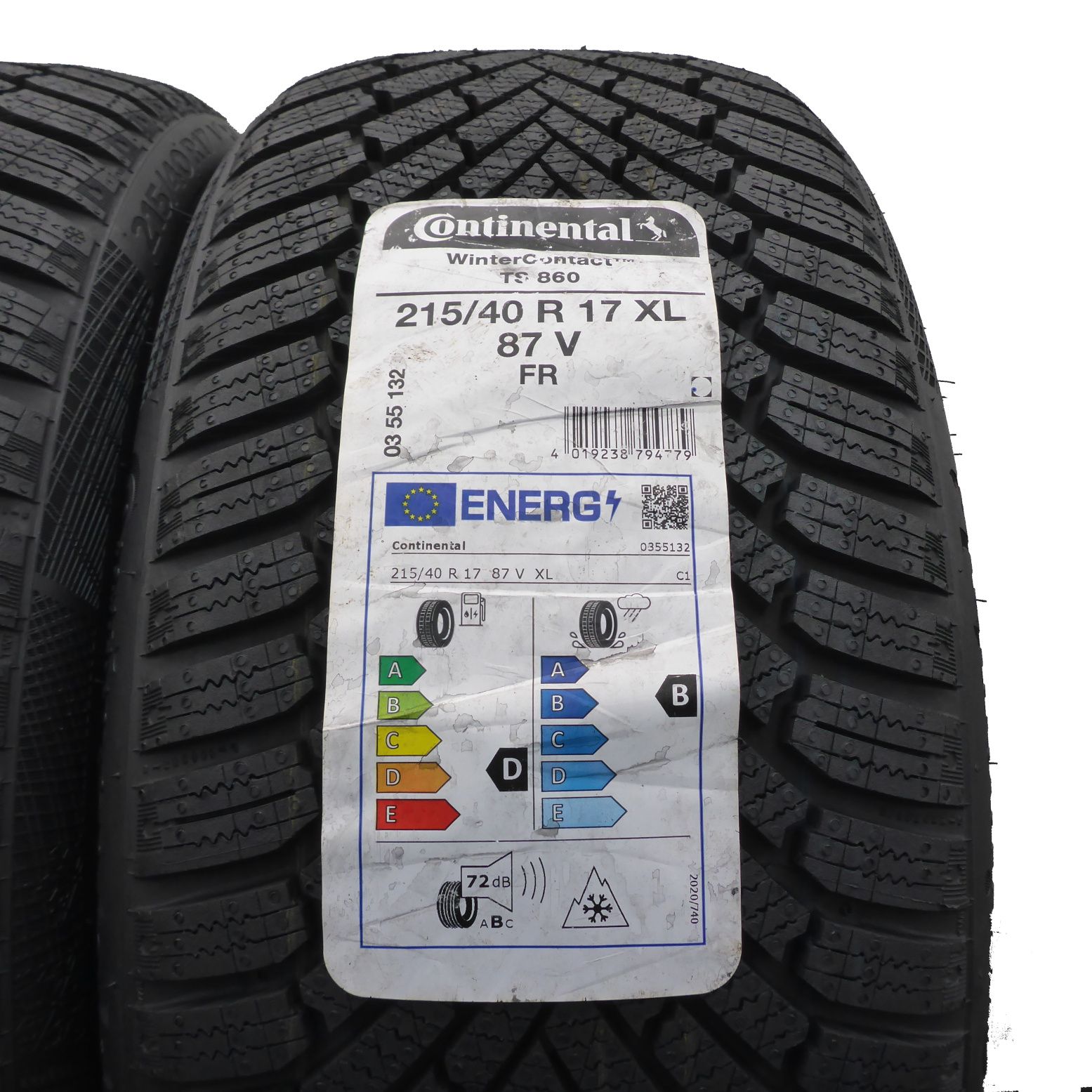 Opony 215/40/17 Continental 215/40R17 87V TS860 Zimowe 2021 Jak Nowe