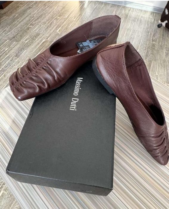 Балетки Massimo Dutti Испания туфли натуральная кожа