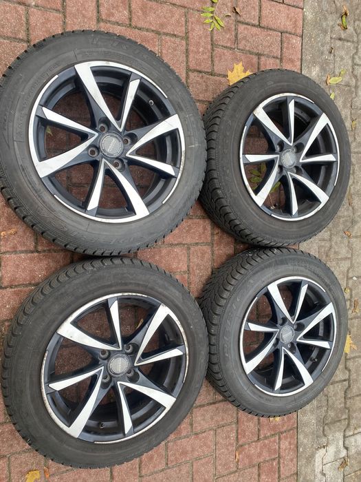 4 aluminiowe felgi 15” + 3 opony ZIMOWE