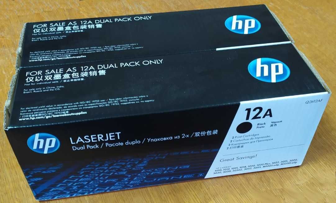 Картридж HP LaserJet 12A DUAL PACK (2 шт) (Q2612) (ОРИГІНАЛ)