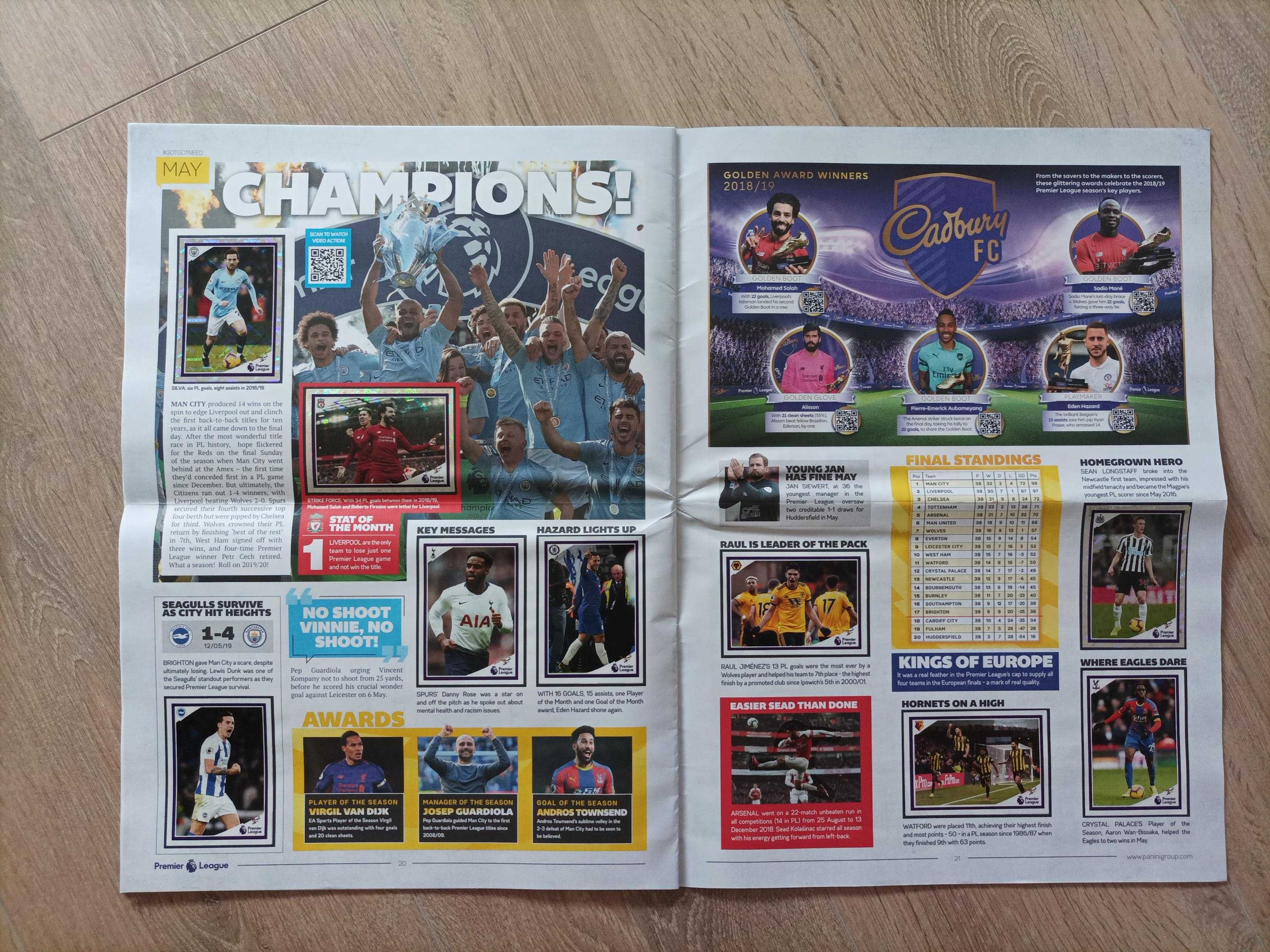 Caderneta completa cromos Premier League Tabloide