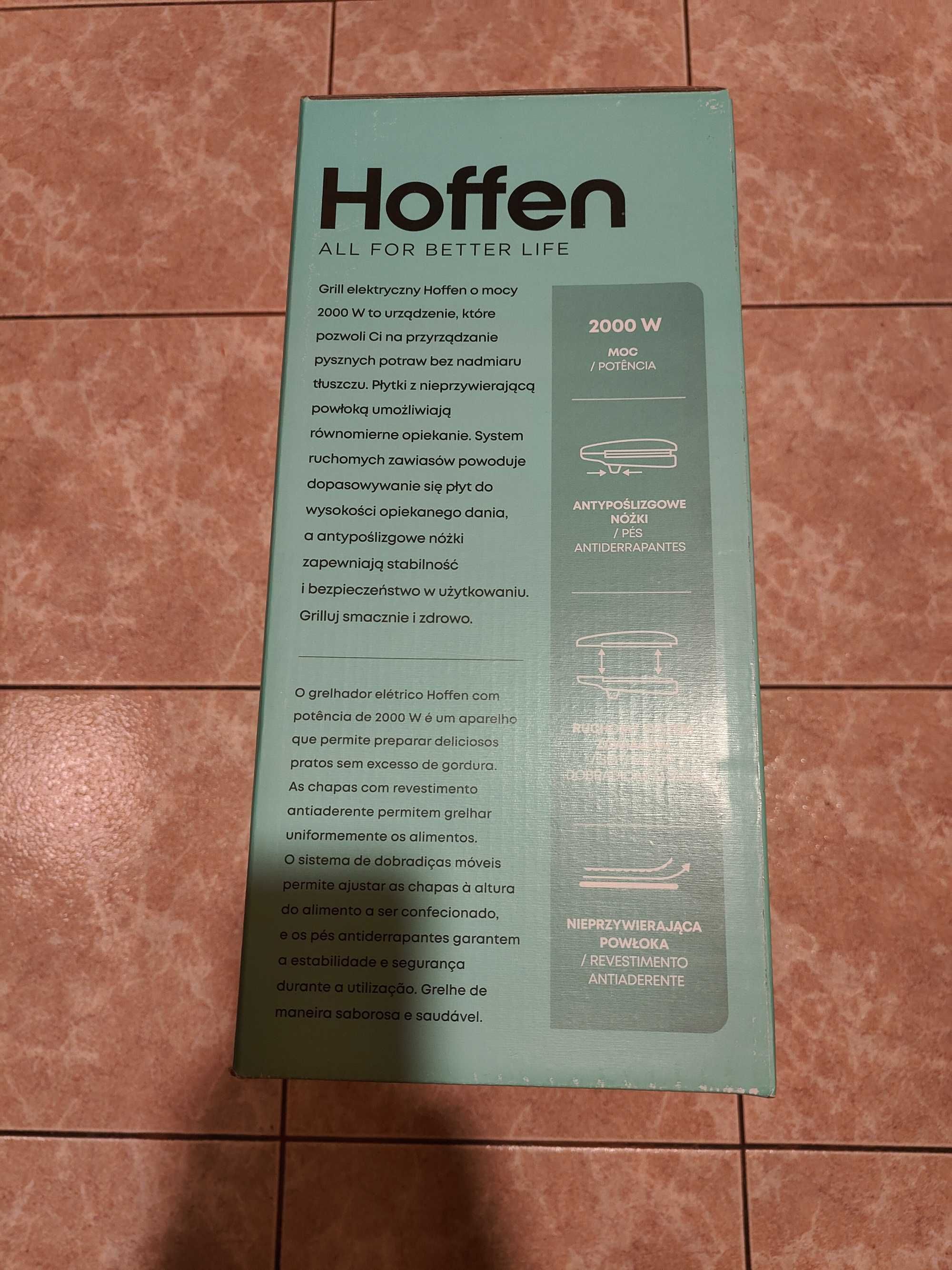 Grill elektryczny Hoffen - 2000 W - wzór 01
