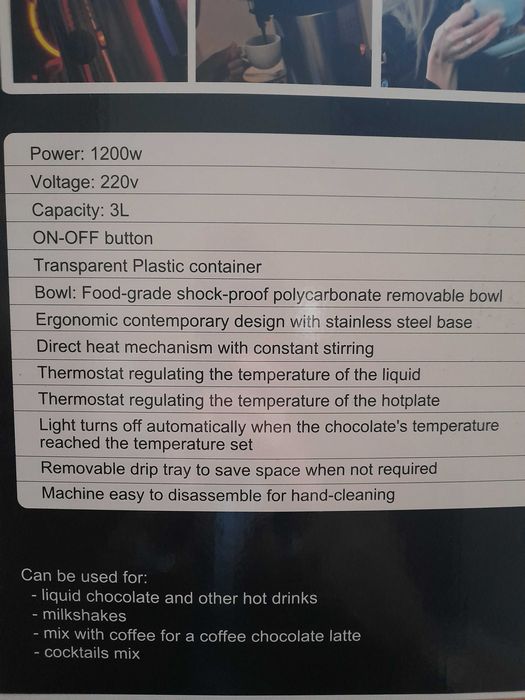 Máquina de Chocolate Quente
