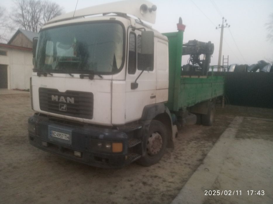 Ман 19.414 Бортовий Кран Маніпулятор