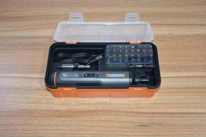 Аккумуляторная отвертка Xiaomi Worx WX240 с кейсом и набором бит