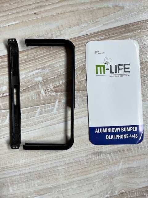 Aluminiowy bumper (ramka) M-Life do Apple Iphone 4/4S czarny