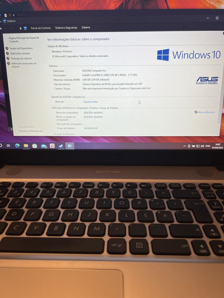 Portatil Asus A541U