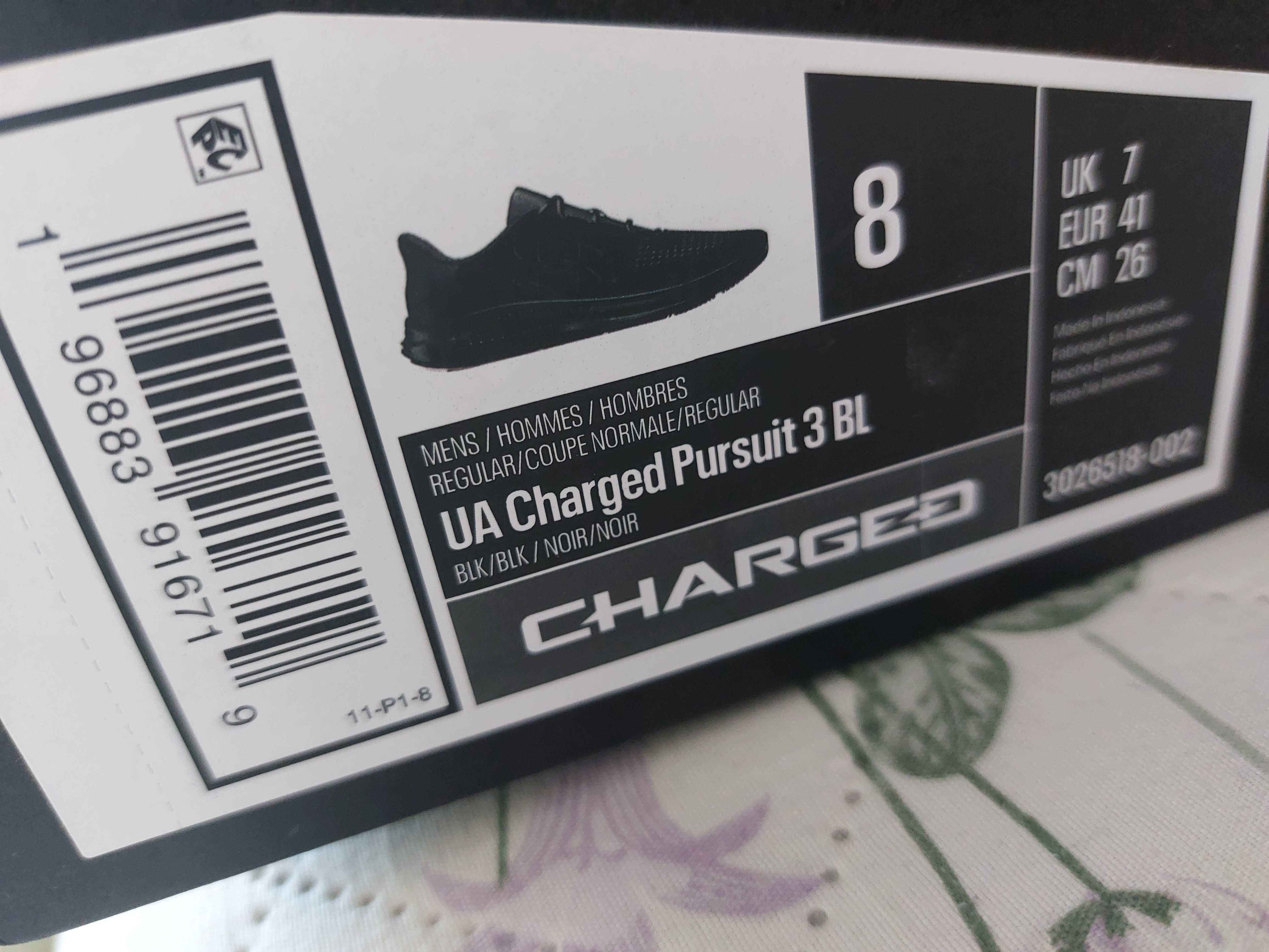 buty sportowe czarne under armour r.41