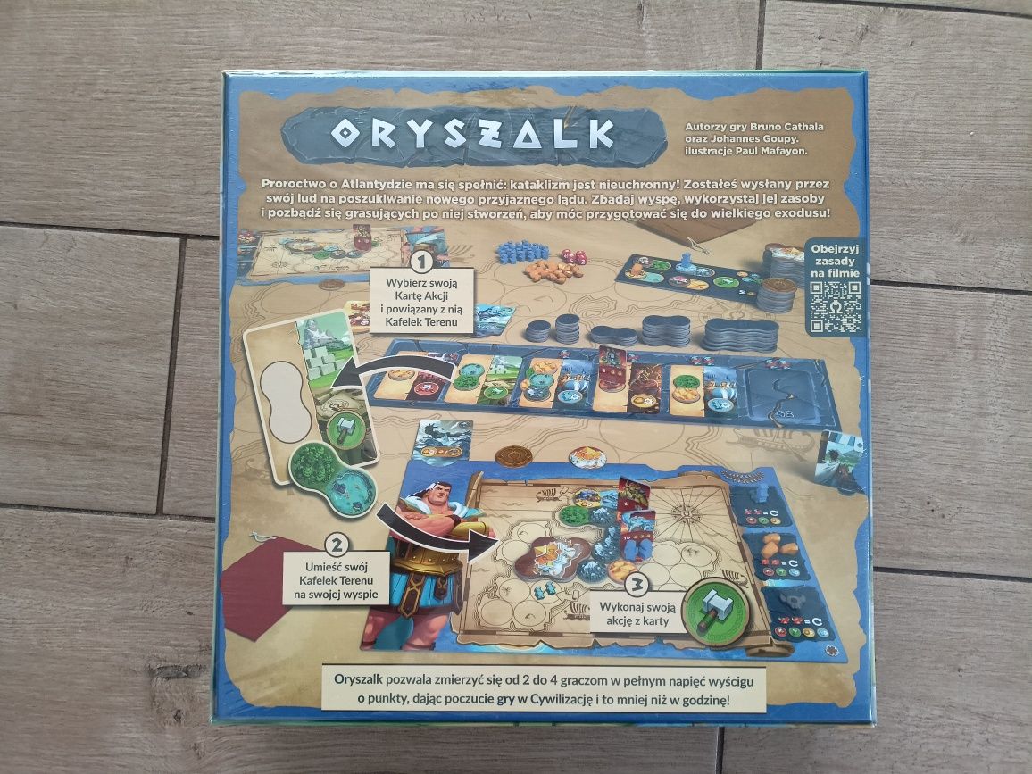 Oryszalk + tryb solo gra planszowa nowa w folii