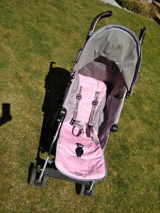 wózek spacerowy parasolka maclaren quest pink spacerówka różowo szary