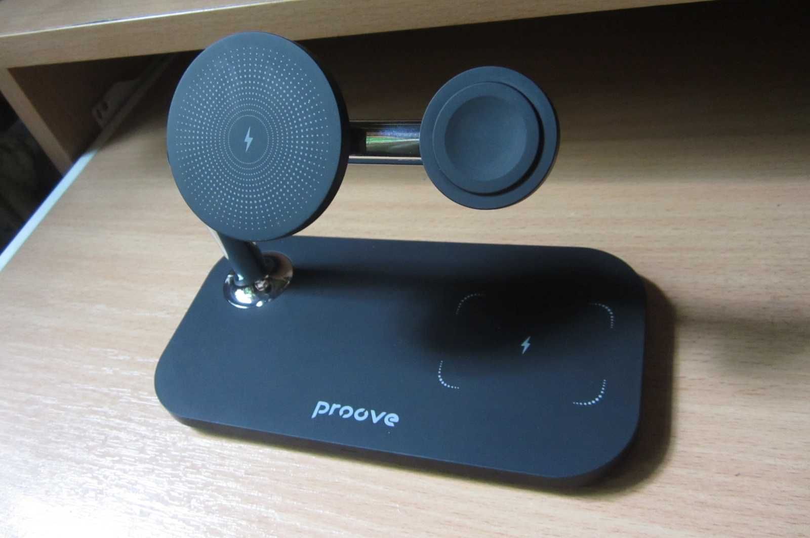 Беспроводное зарядное устройство Proove Magnetic Field 3 in 1 (black)