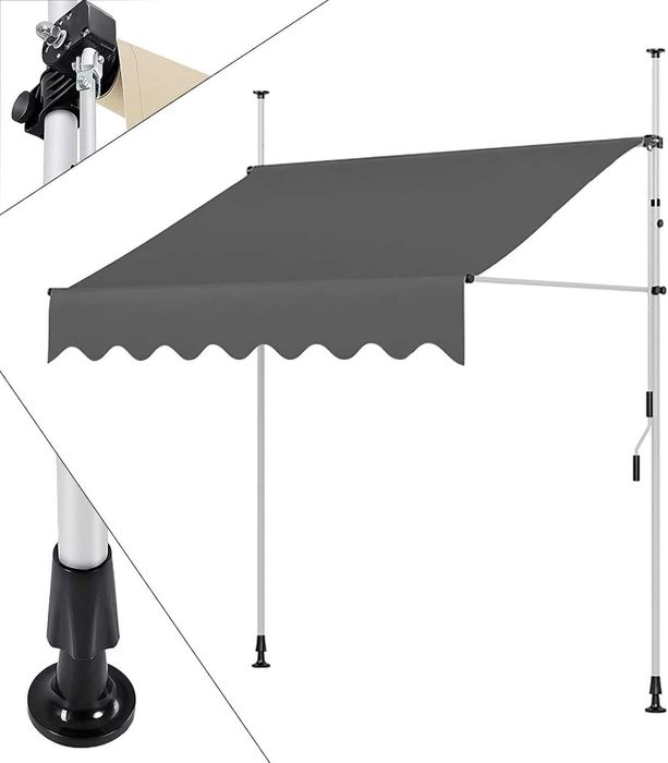 Nowa markiza rozporowa / 2m / balkon / altana / wiata/ osłona / A3163!