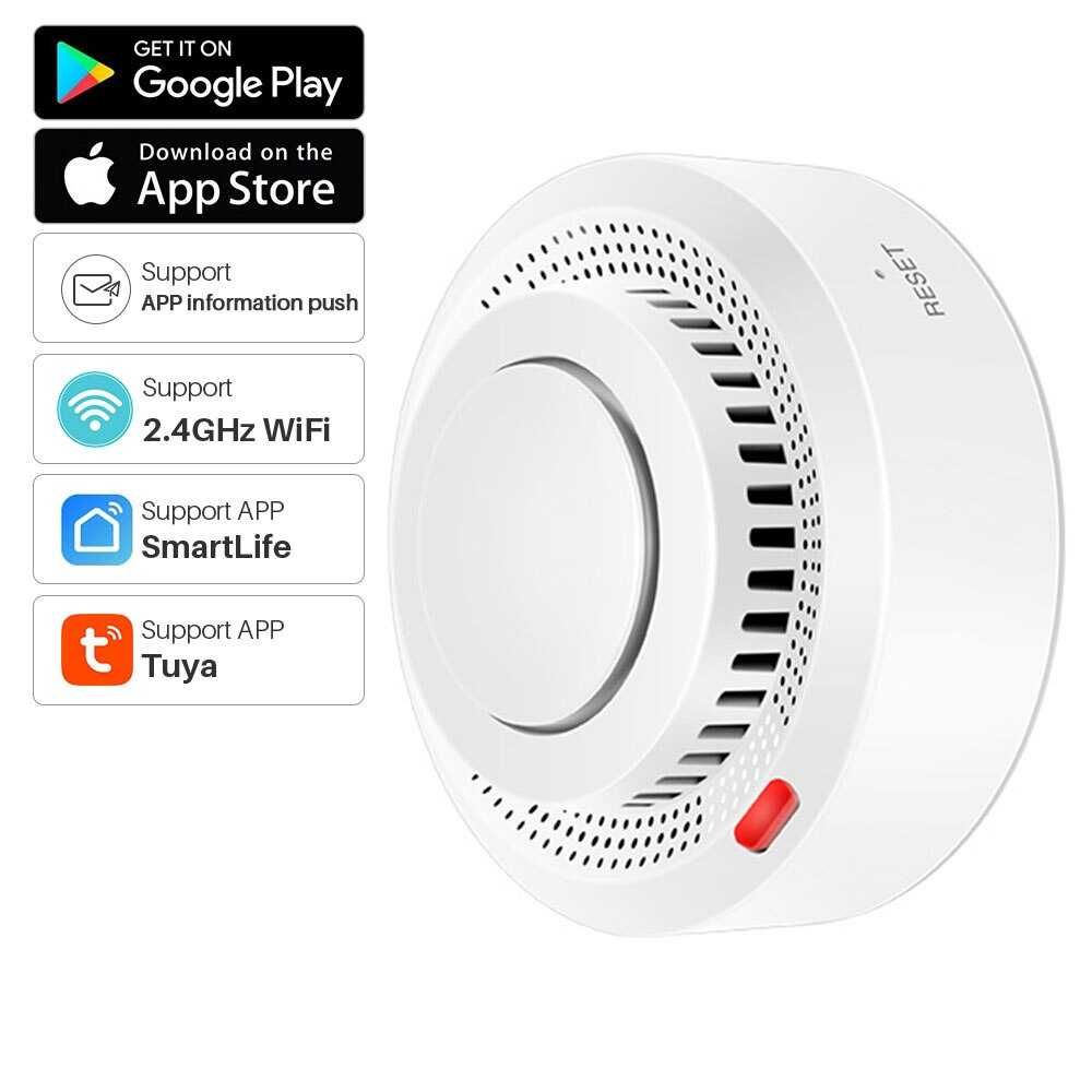 Sensor Fumo WiFi Inteligente * Tuya SmartLife * Alarme Incêndio *Alexa