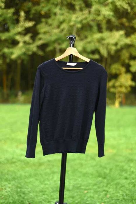 Granatowy damski sweterek Micha 40 L – 100% wełna merino, premium