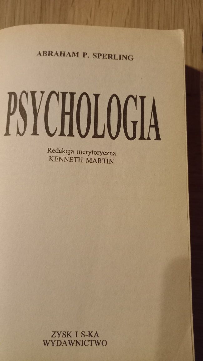 Psychologia, Abraham P.Sperling