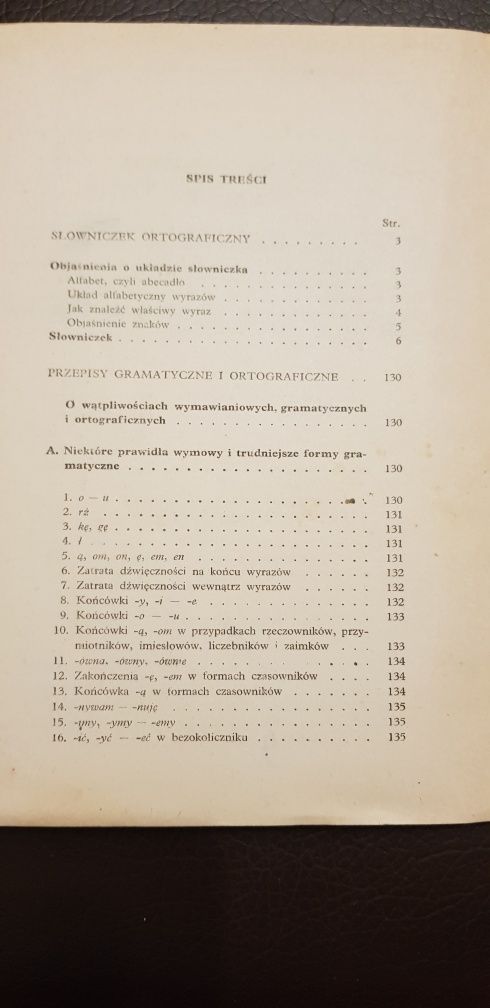 Słownik ortograficzny z zasadami pisowni. Kultowe wydanie 1962r.