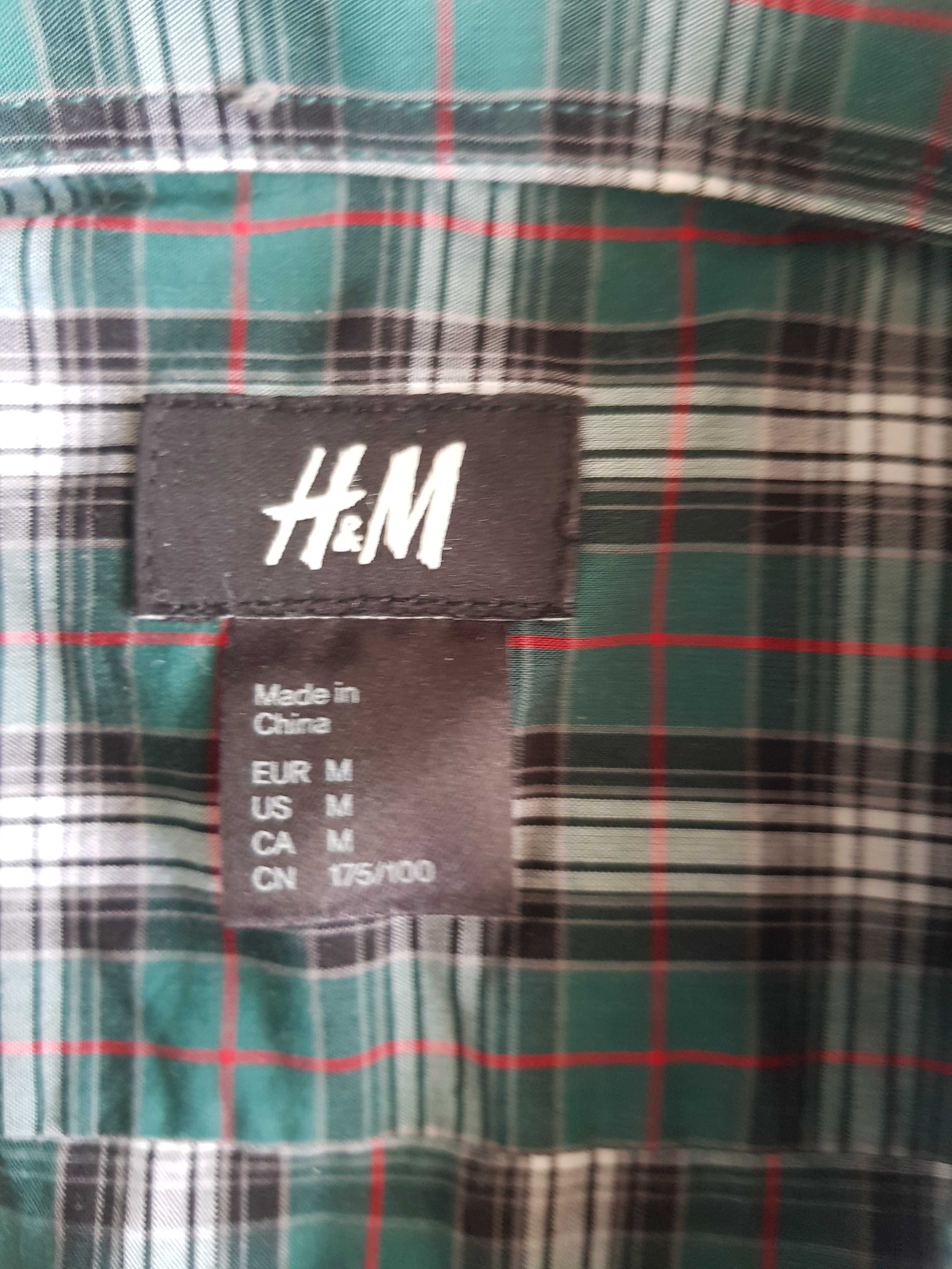Koszula długi rękaw H&M krata rozmiar M