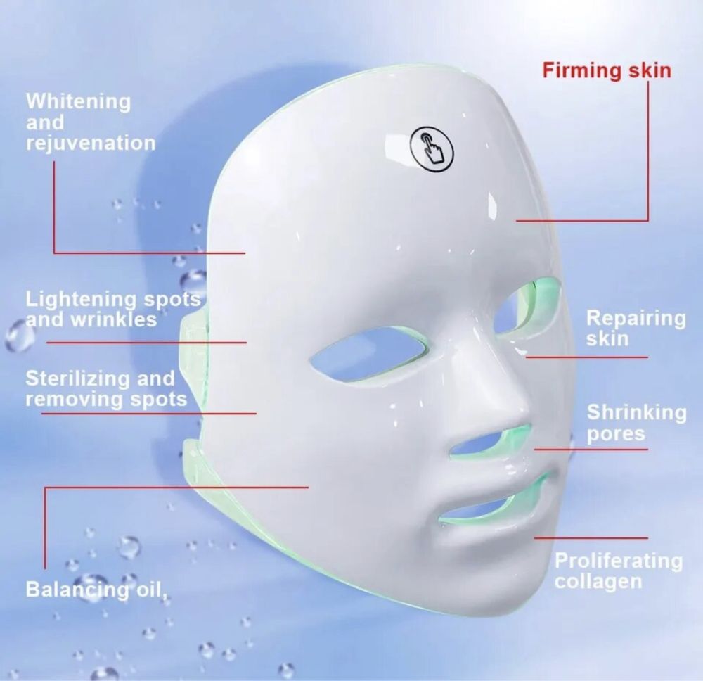 Светодиодная маска для лица для омоложения корейская маска