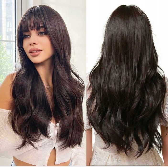 Peruka długa falowana syntetyczna