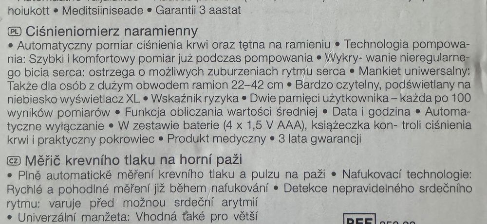 Ciśnieniomierz Sanitas SBM 49 nowy