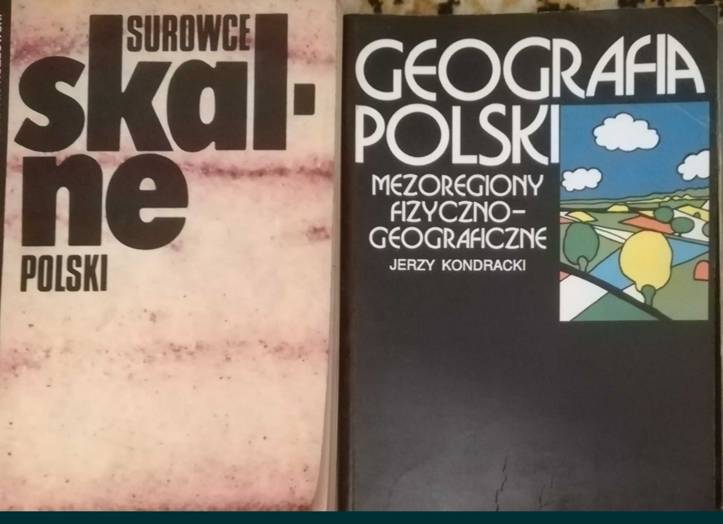 2 książki surowce skalne geografia polski geologia