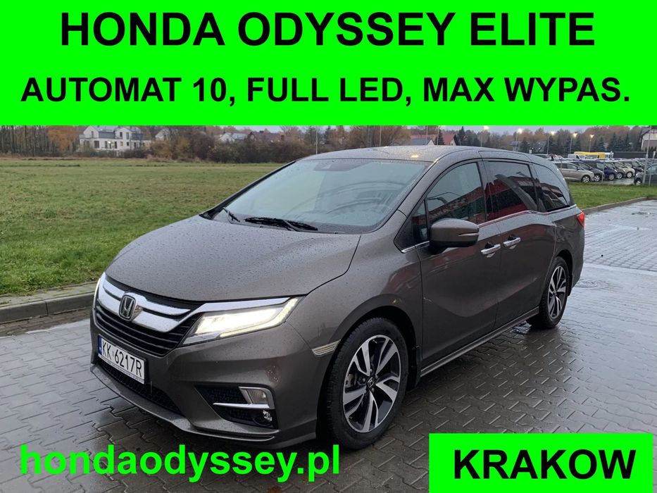 Honda Odyssey Wersja ELITE ! 10 biegowa ! 8 osobowa ! Max wypas !