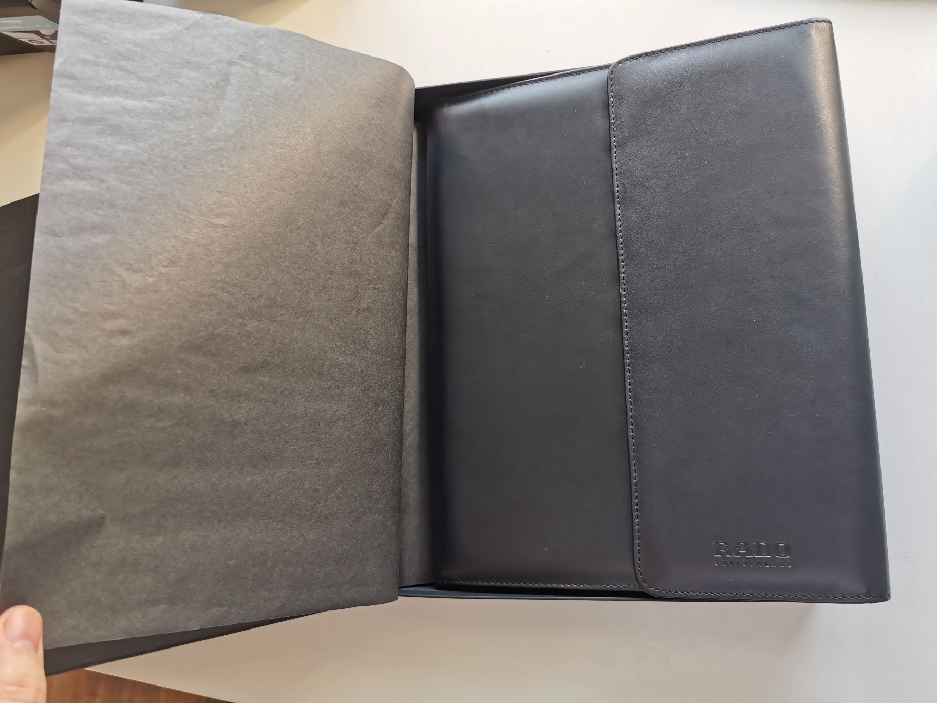 Rado Swiss Duża Skórzana Aktówka Etui Organizer