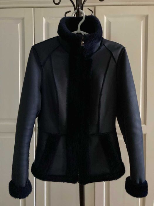 Жіноча куртка шкіра на овчині розмір XS/S