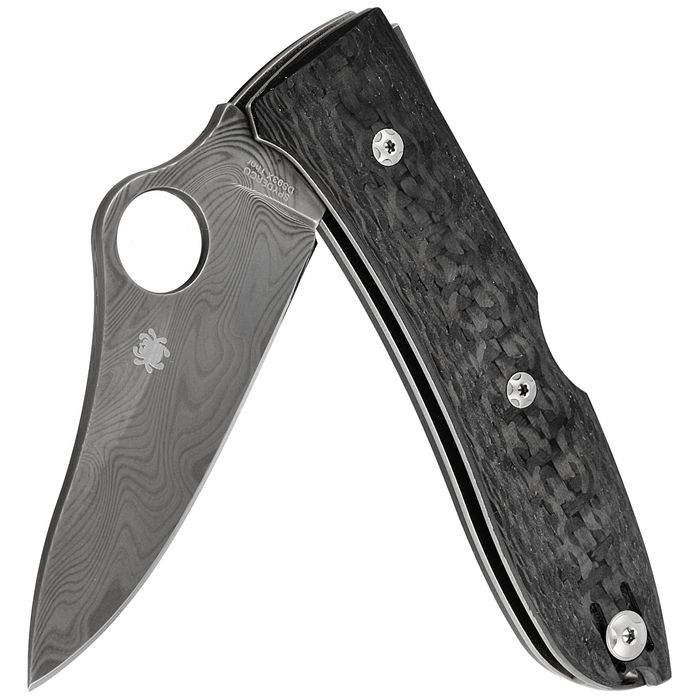 Nóż składany Spyderco SpyOpera Sprint Run Carbon Fiber, Damasteel Thor