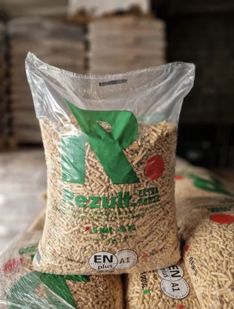 Pellet REZULT sosnowy,certyfikat