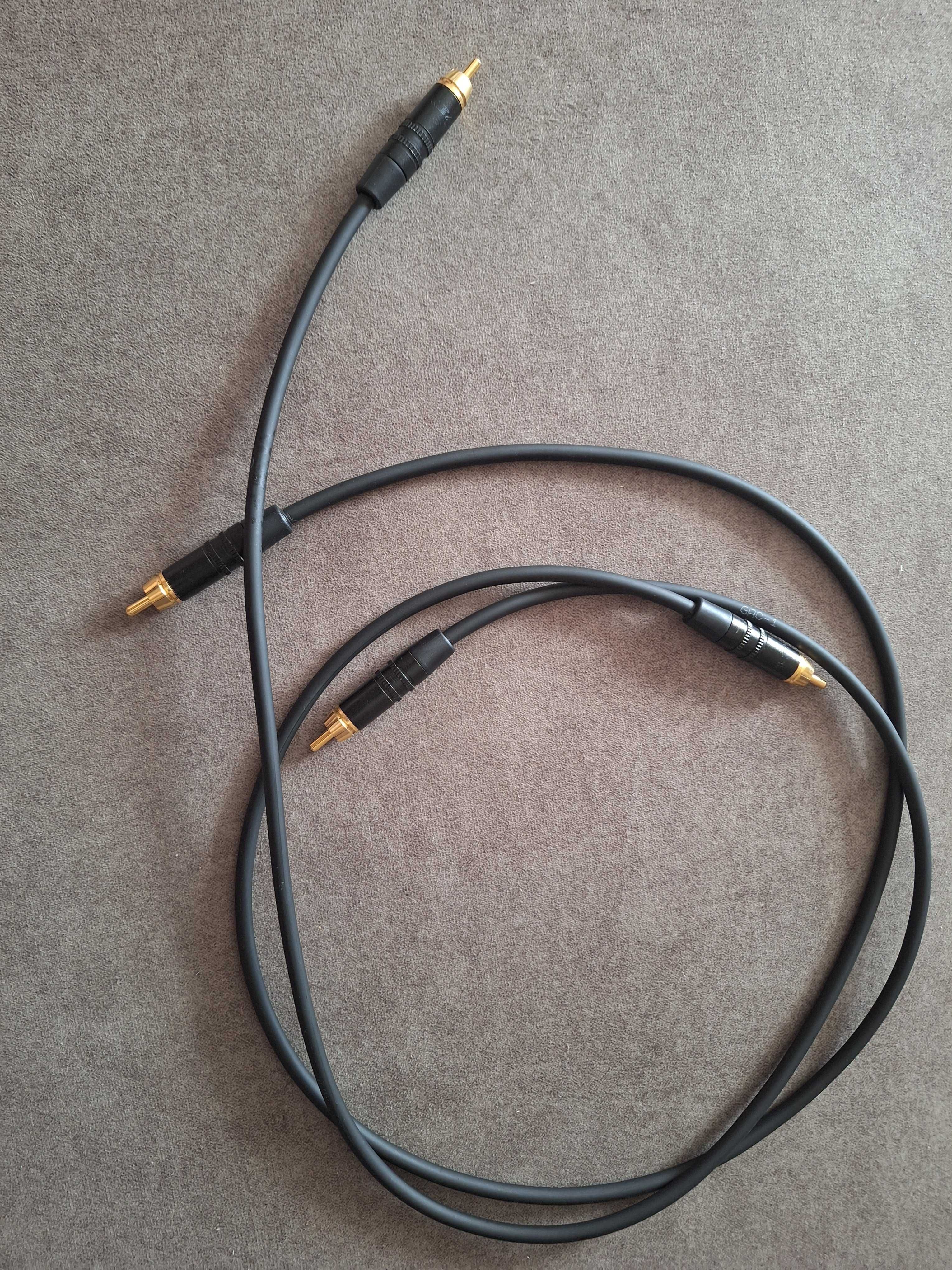 Kable RCA Gotham czarne DIY_Okazja_do pre phono i audio
