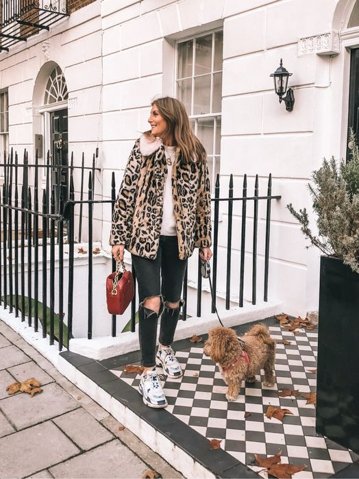 Шуба TopShop леопардовий принт