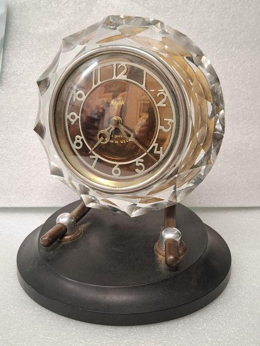 Majak kryształowy zegar kominkowy ZSRR