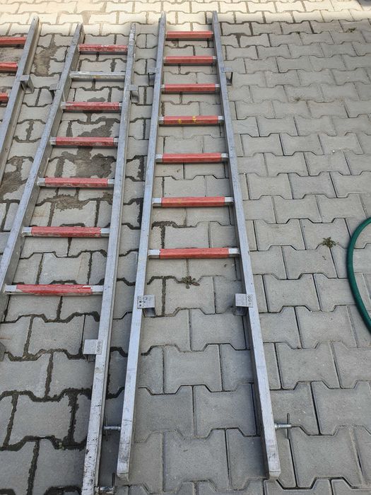 Strażackie drabiny nasadkowe