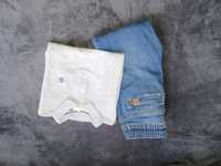 Bluzka polo chłopięca i jeansy 116-122