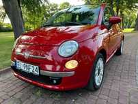 Fiat 500 Fiat 500 Cabrio 1.2 Benzyna – 2010 r. – Czerwony – Stan Idealny