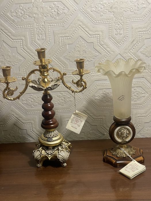 Винтажный канделябр/ваза Италия