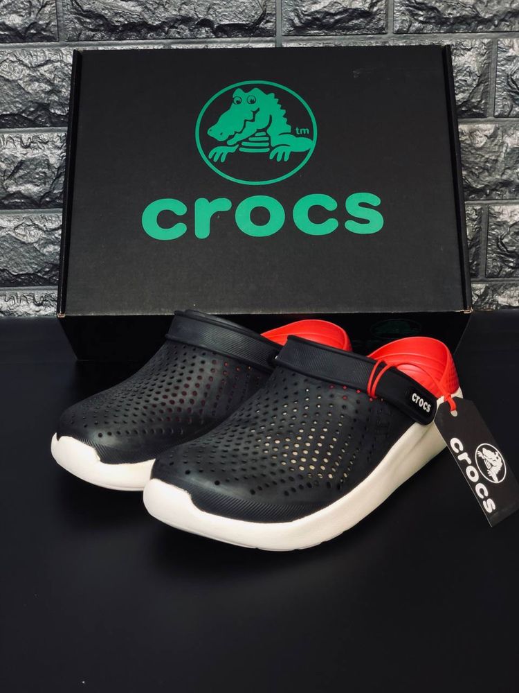 Мужские Шлепанцы Crocs Черные Шлепанцы Кроксы