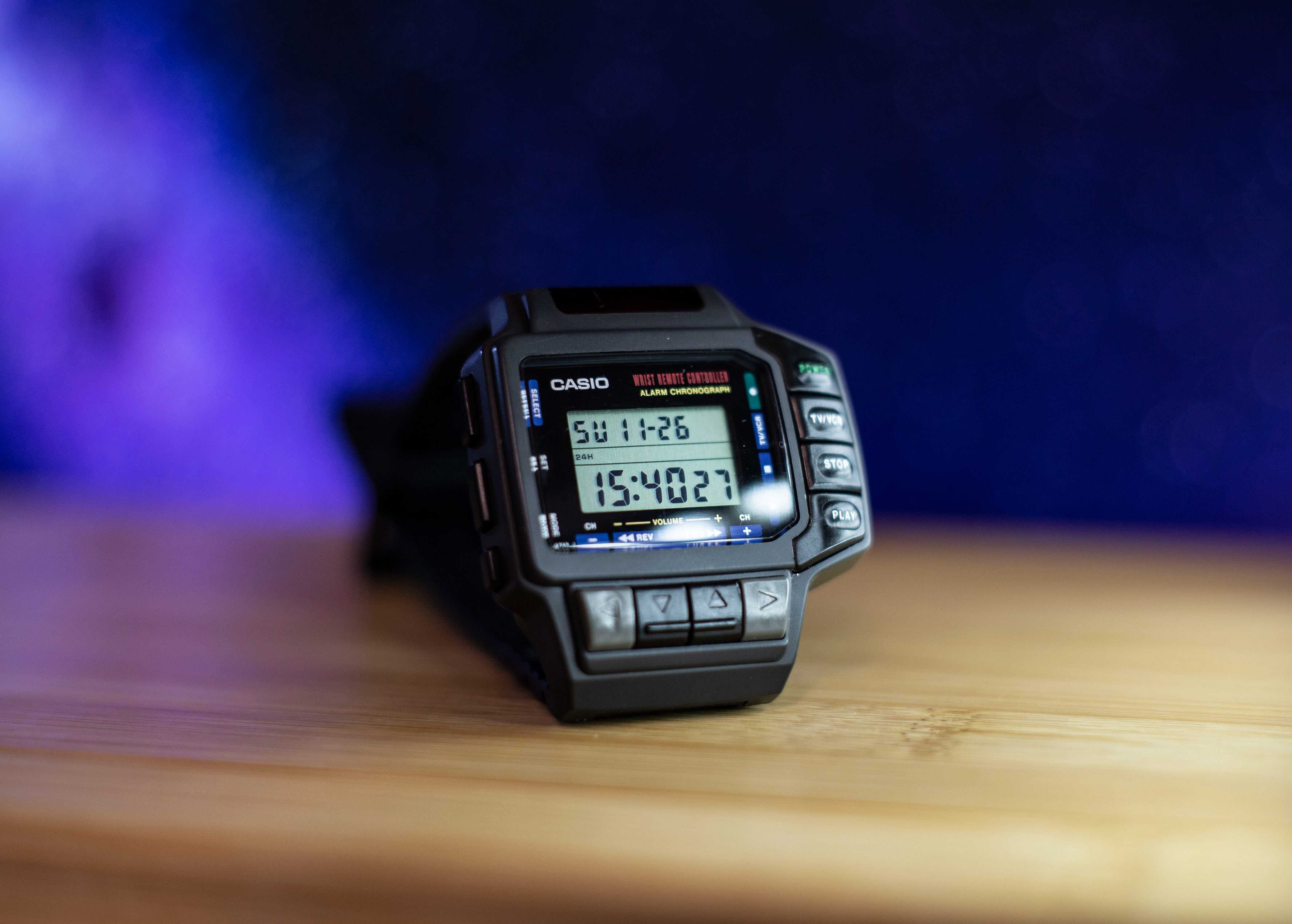 zegarek elektroniczny Casio CMD-10 z pilotem retro vintage 1992 nerd