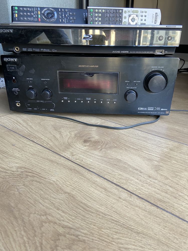 Zestaw kino domowe sony bdp s760 i str db790