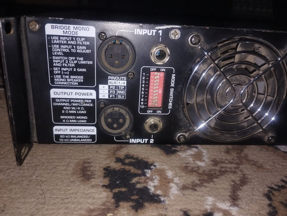 Усилитель Мощности Behringer EP1500 2 * 450W 4 Ohm. 2 * 700W 2 Ohm