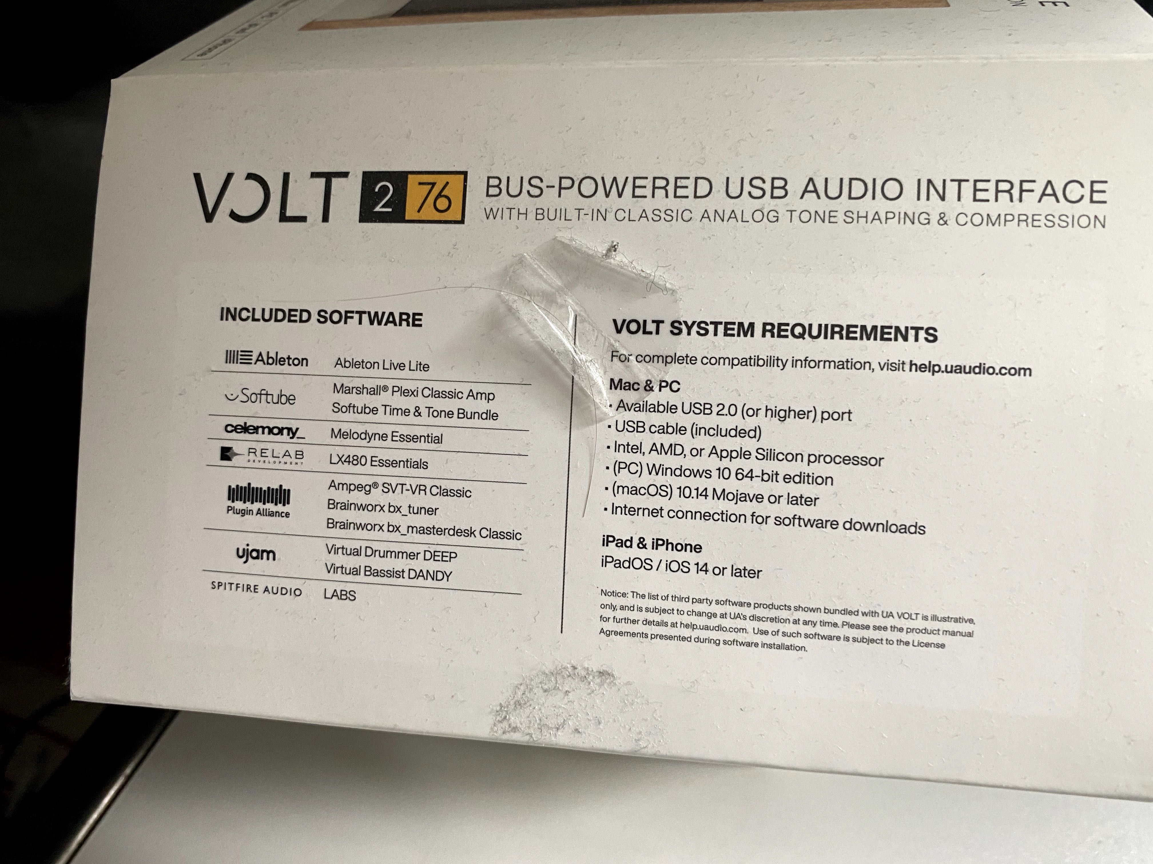 Interfejs audio stan idealny Universal Audio Volt 276