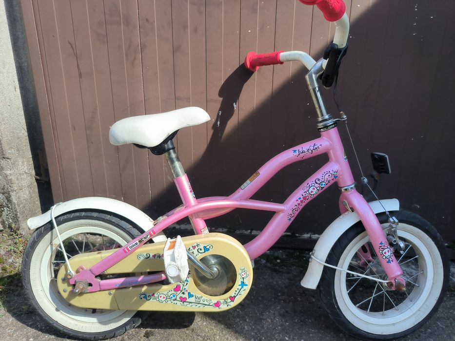 Rower rowerek dziecięcy do nauki jazdy dziewczęcy różowy