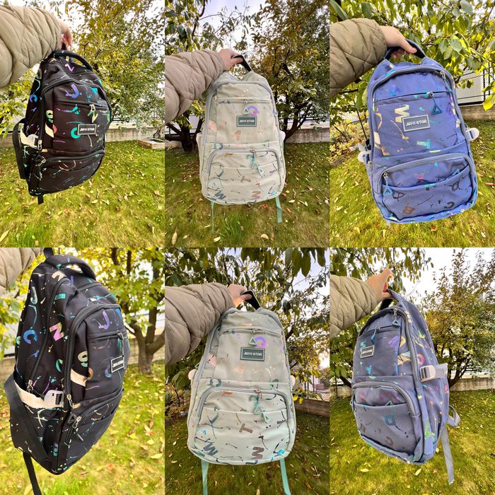 Портфель Adidas Backpack чорний і ліловий