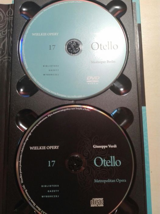 Wielkie Opery OTELLO Giuseppe Verdi+ 2 płyty CD