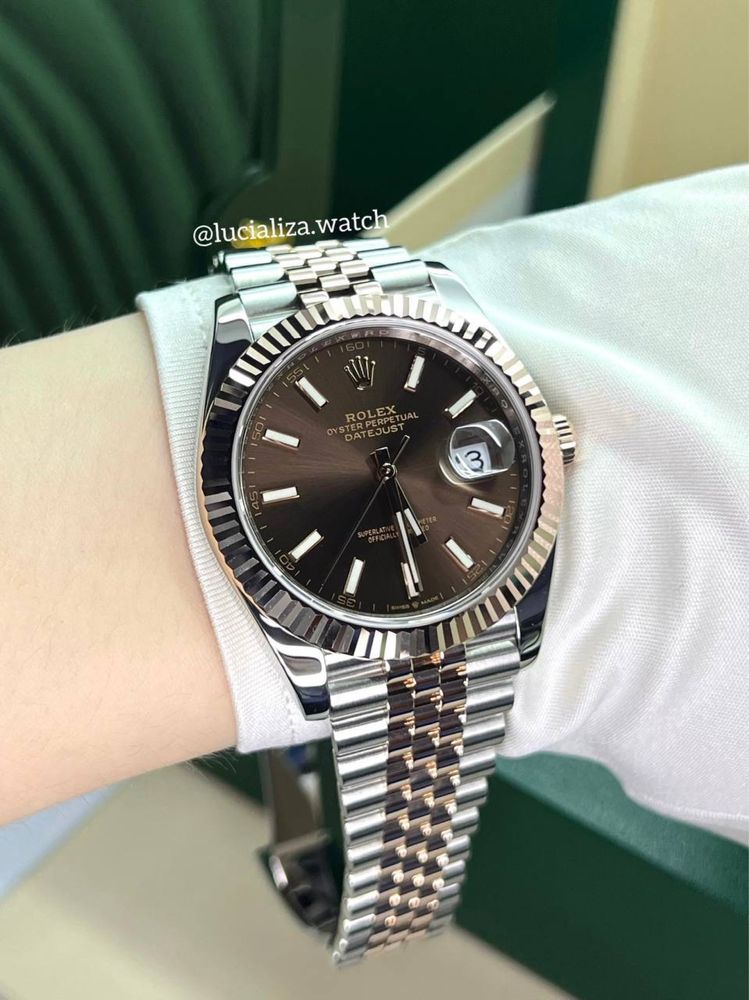 Новые Часы ROLEX Datejust Сталь/ золото 41mm