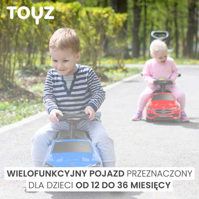 miękki fotel Gumowe koła Mercedes C-CLASS JEŹDZIK Pchacz z rączką