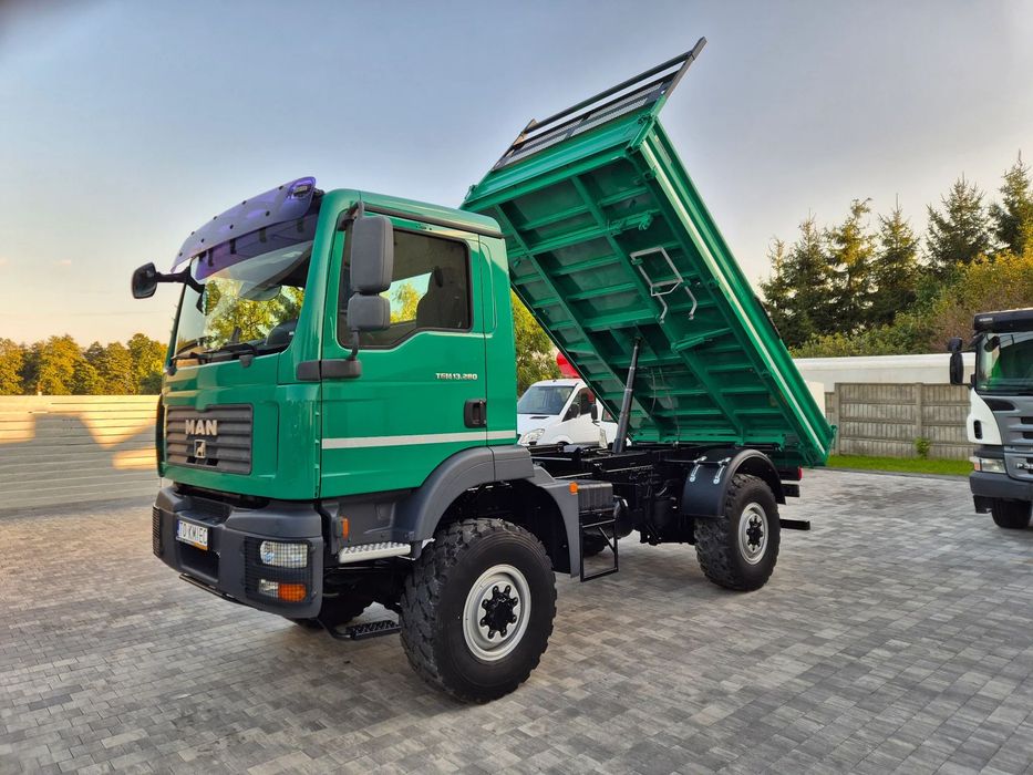 MAN TGM 13.280 4x4 Wywrotka Meiller-Kipper Z Niemiec Samochód Specjalny ( TGL L2000 Star )  Mercedes-Benz Atego