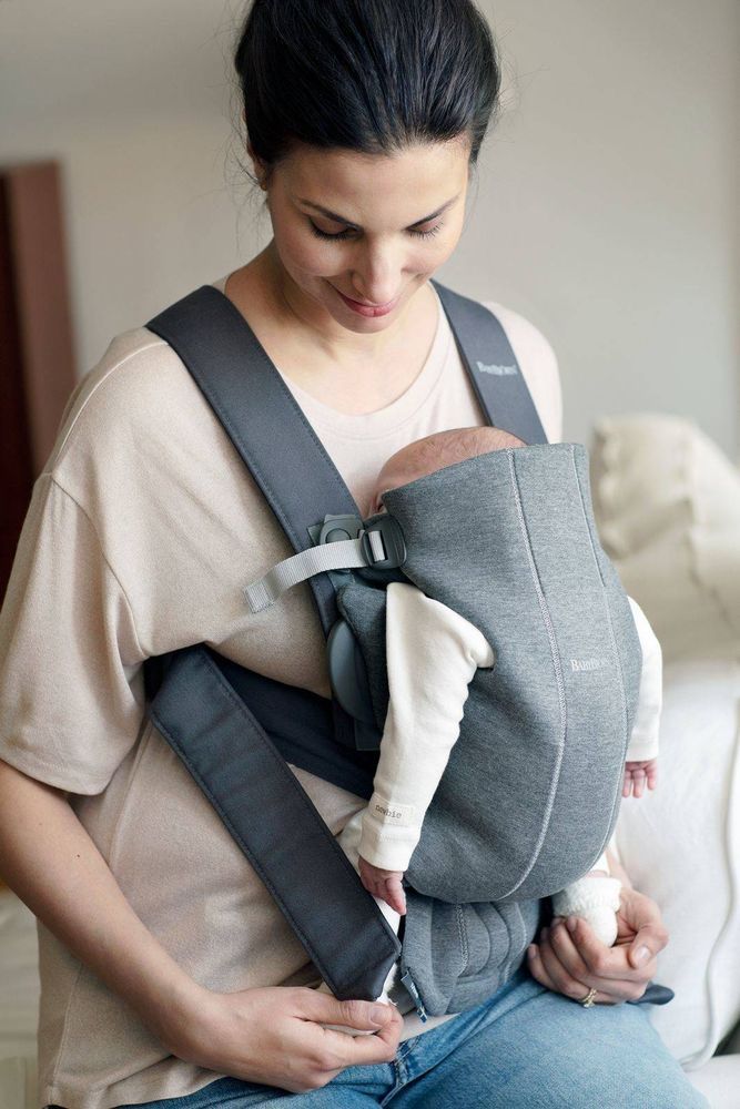 Рюкзак - кенгуру BabyBjorn Baby Carrier MINI 3D Jersey Dark grey