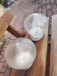 Kinkiet ceramiczny typu loft z PRL - 2 sztuki